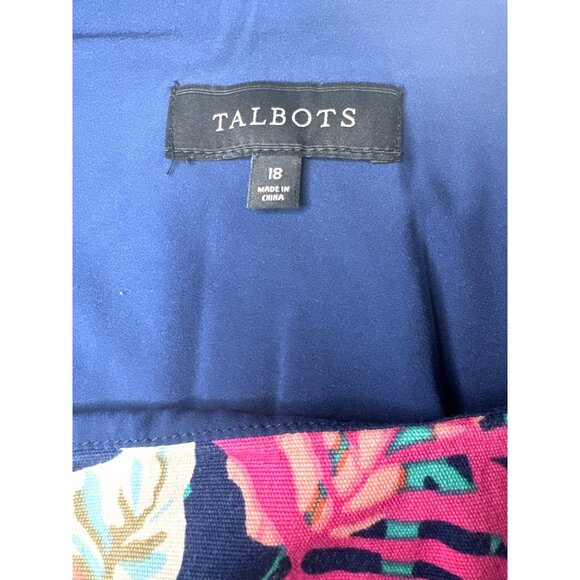 Talbots Womens Tropical Print Skort Cotton & Spandex Blend Size 18 - Picture 3 of 6